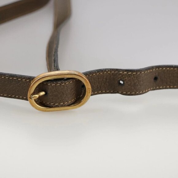 GUCCI Web Sherry Line GG Supreme Shoulder Bag PVC Beige Red Green Auth mr832 - Picture 8 of 16